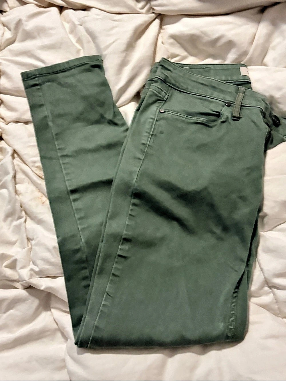 Calvin Klein Jeans Ankle Skinny Jeans Green